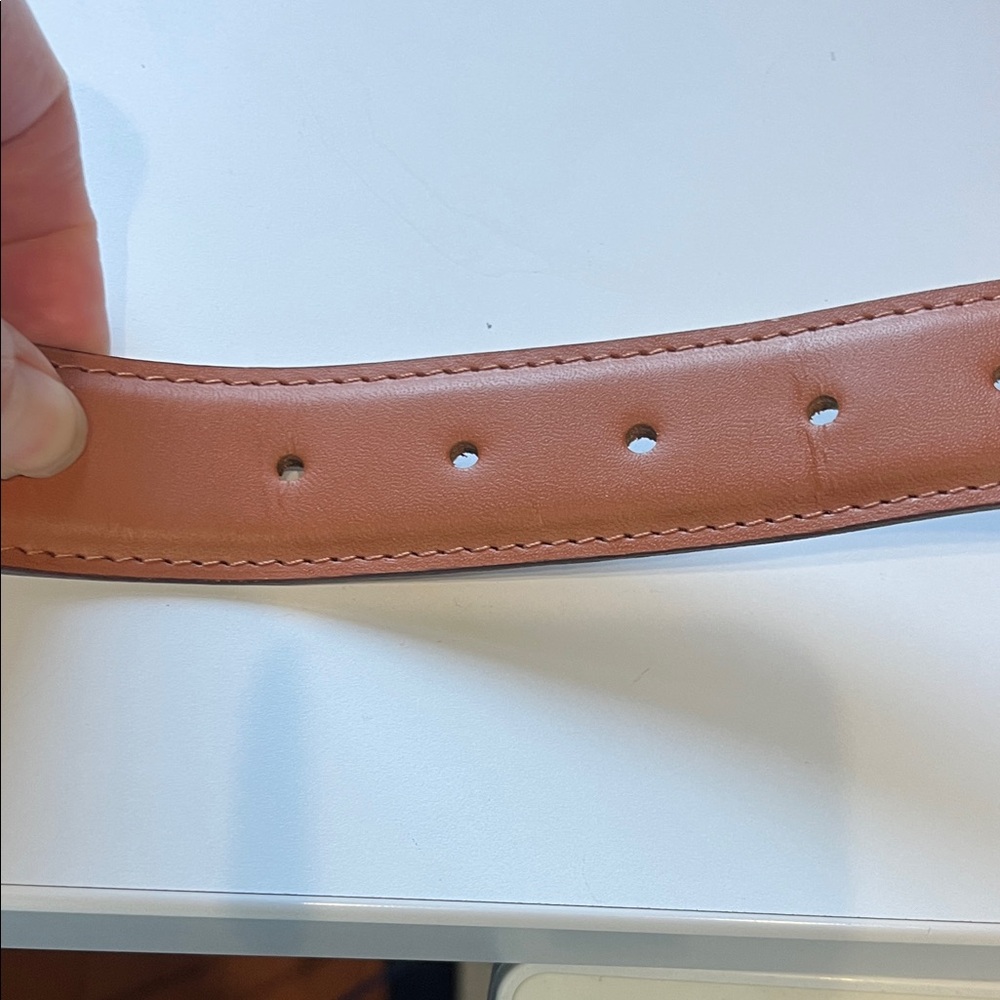 Beckett Simonon Tan Leather Belt with Silver Buckle - Picture 8 of 11